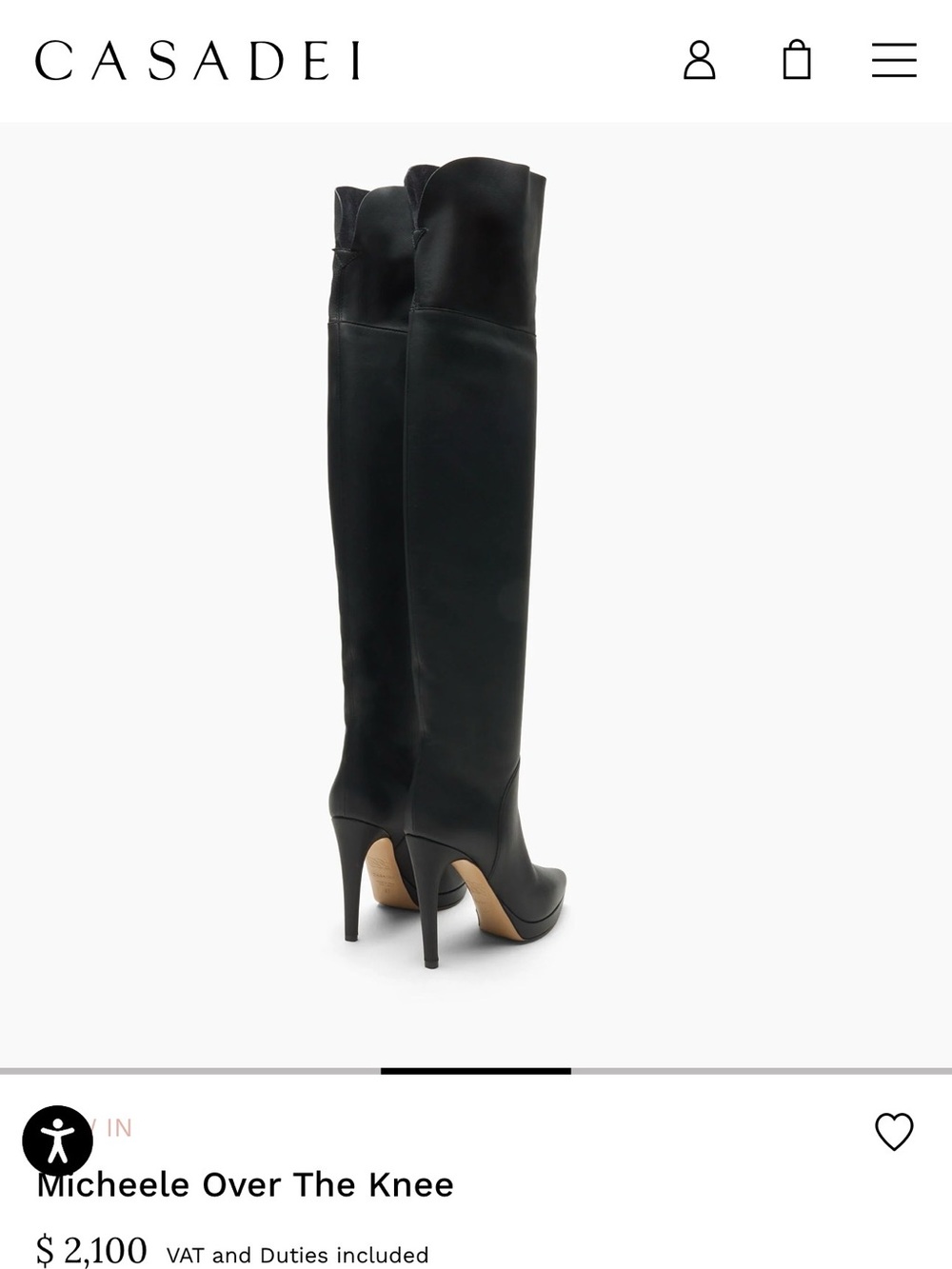 Casadei Black Over-the-Knee Stiletto Boots